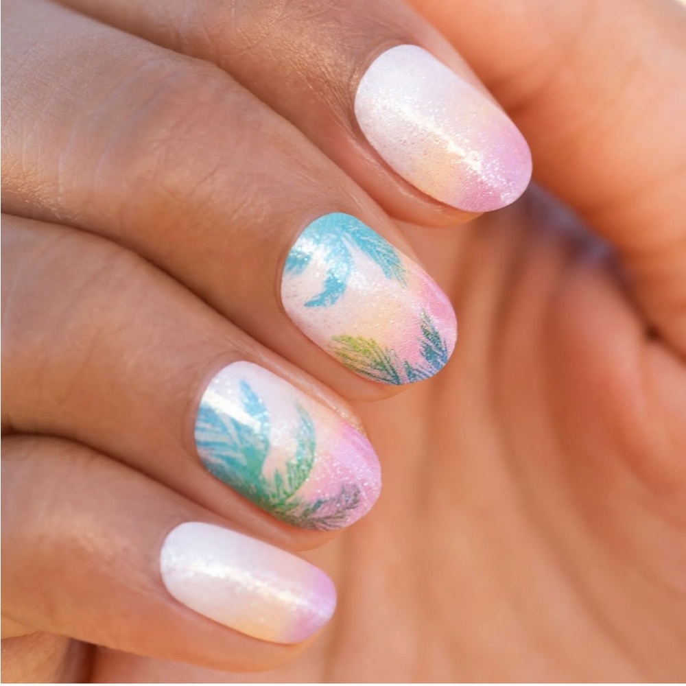 *Retired* Color Street: Cabana Breeze | Beach Tropical Palm Tree Orange Pink - Picture 2 of 11